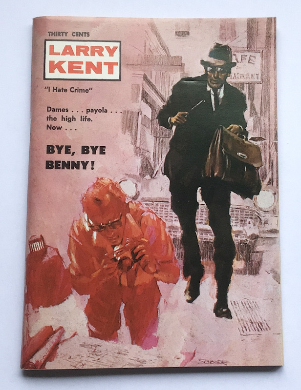 Larry Kent Bye, Bye Benny Australian Crime Detective paperback book No700